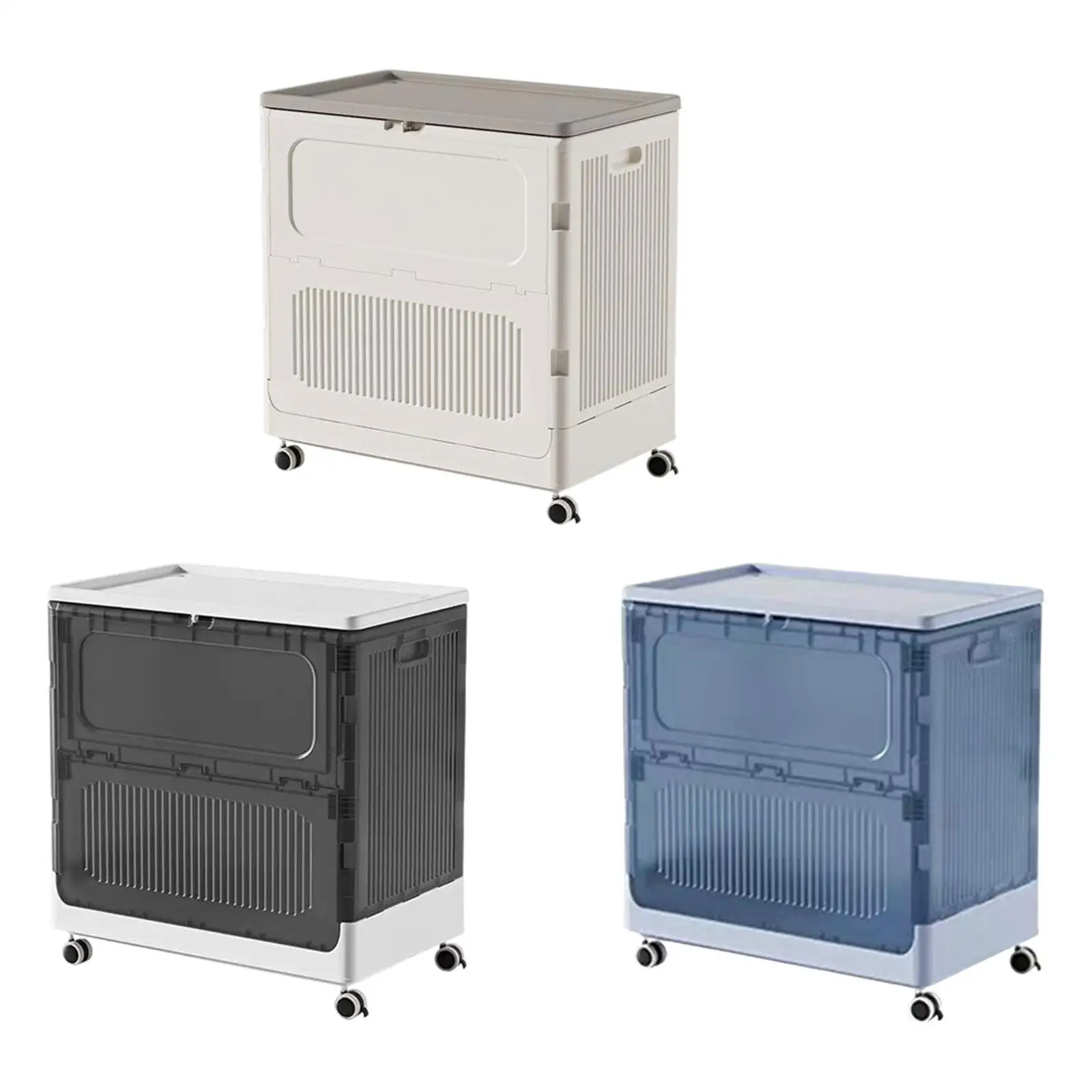 

Laundry Basket Wheeled Laundry Hamper Foldable Decorative Washing Cloth Bin Organizer for Home Laundry Room Dorm Room Hotel