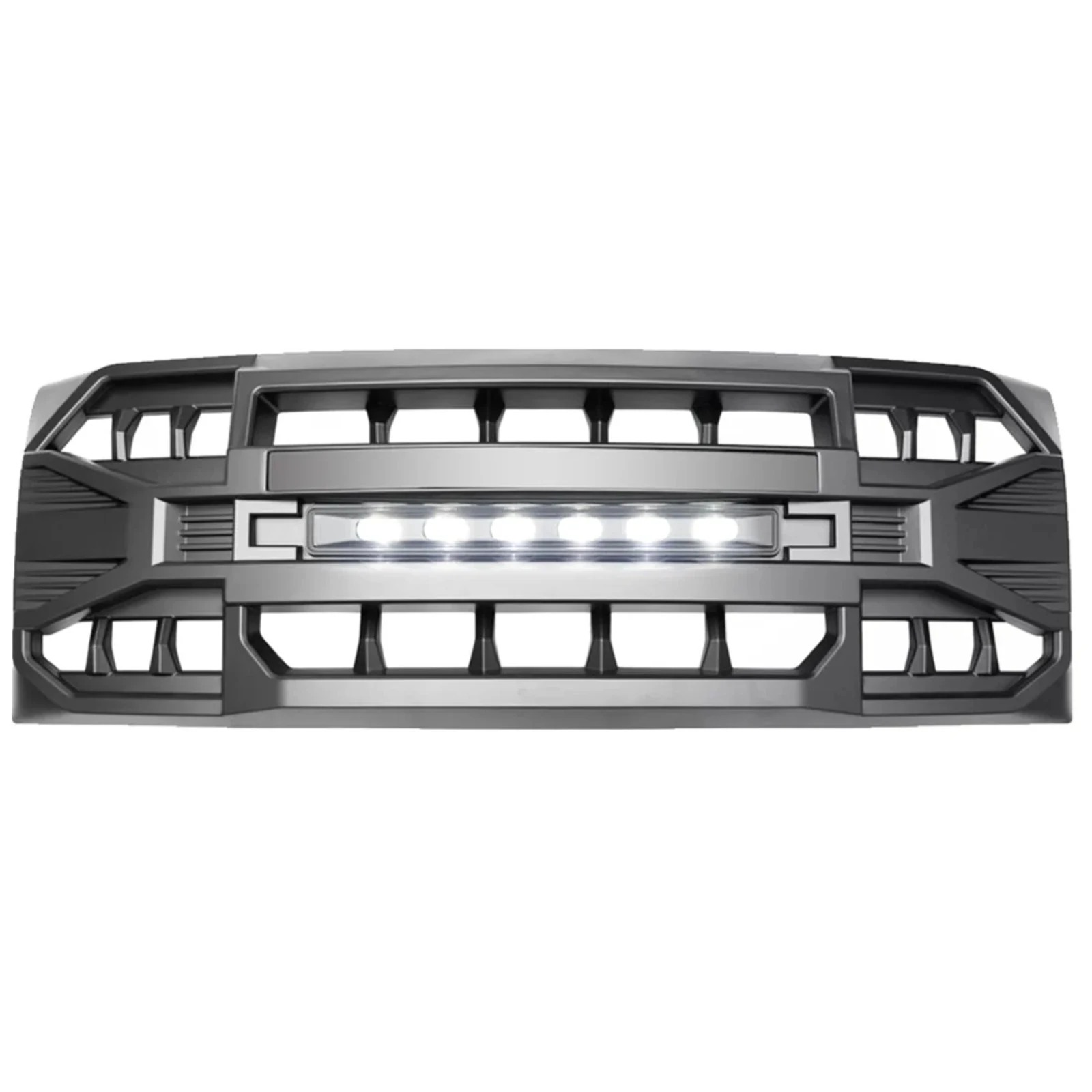 

FOR 2009-2014 Ford F-150 armored grille with off-road lights OE 9L3Z-8200-BPTM