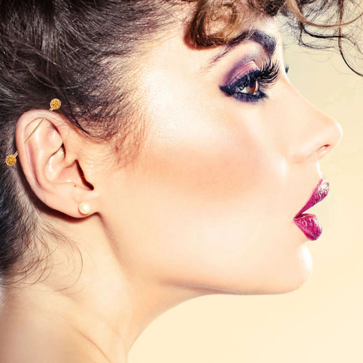 Arrow Earrings Unisex Long Industrial Piercing Jewelry Barbell Perforation Cartilage Stud