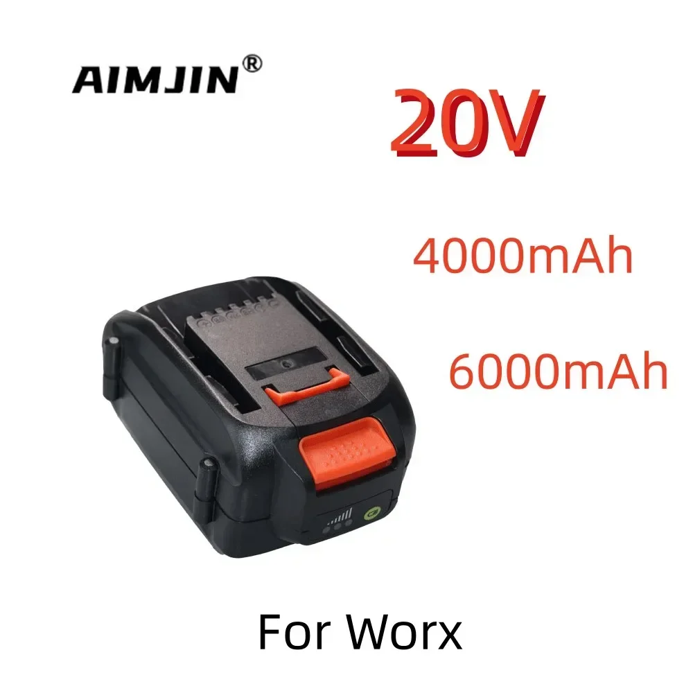 

New 20V 4000/6000mAh Lithium-Ion Large-Capacity Battery Suitable for Power Tool WORX