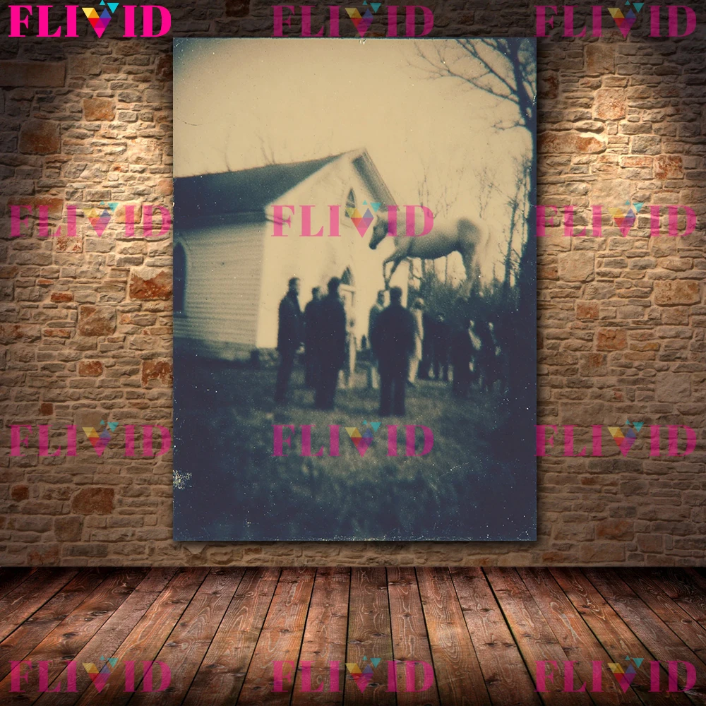 Demonic Nuns And Monsters In The Church,Horror Vintage Photography Wall Art Poster Print,Pagan Witchcraft Photo Gothic Poster