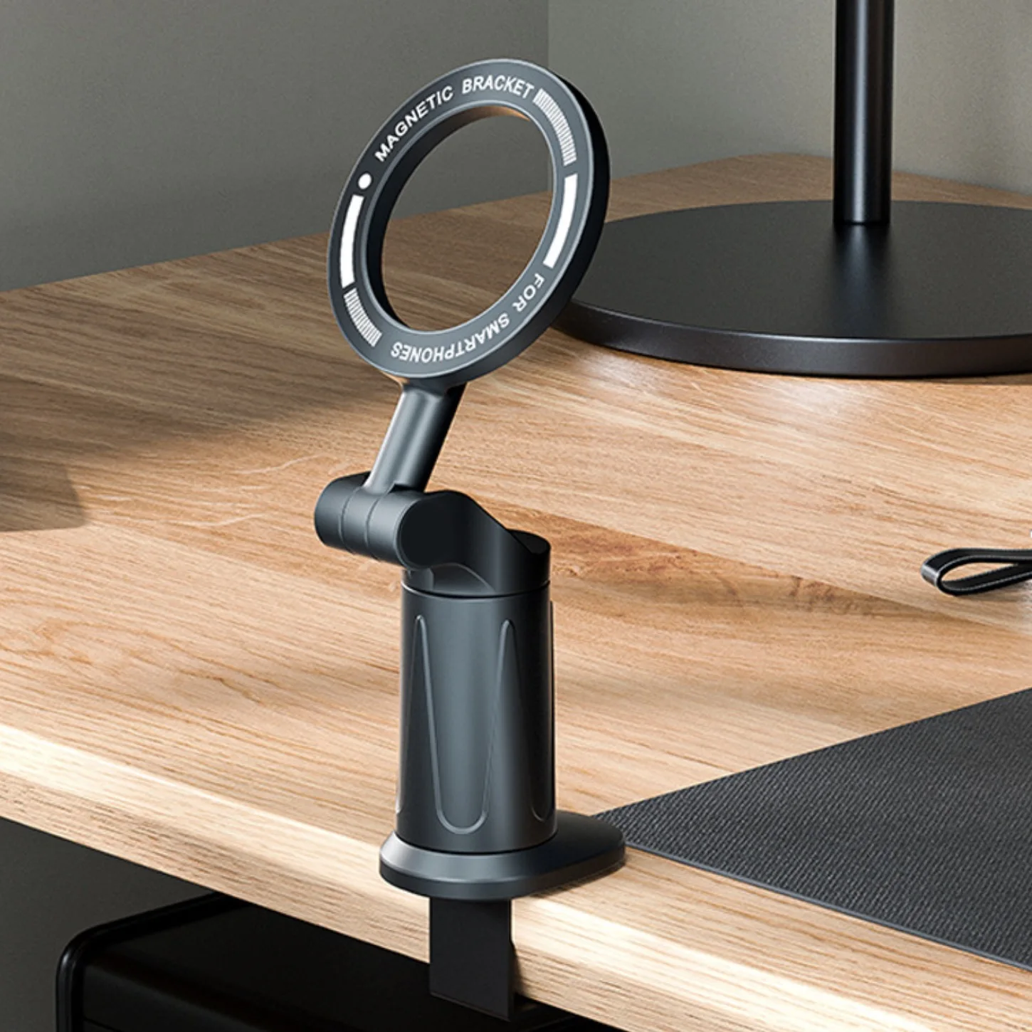 

Автомобильный держатель для телефона, вращающийся на 360 градусов, компактный, удобный, настольный зажим, складной, сильная магнитная адсорбция