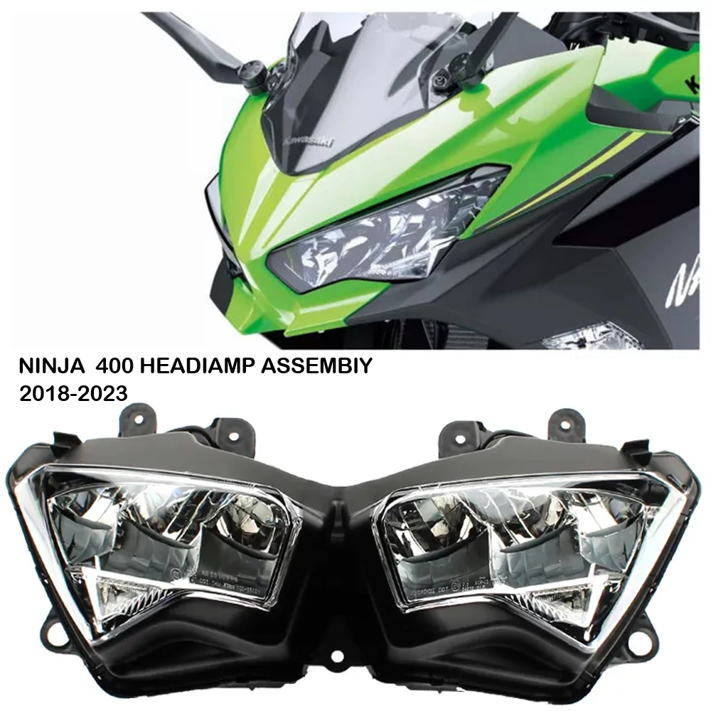 

For Kawasaki Ninja 400 NINJA400 2018 2019 2020 2021 2022 2023 Motorcycle LED Headlight Assembly Headlight-lamp Accessories