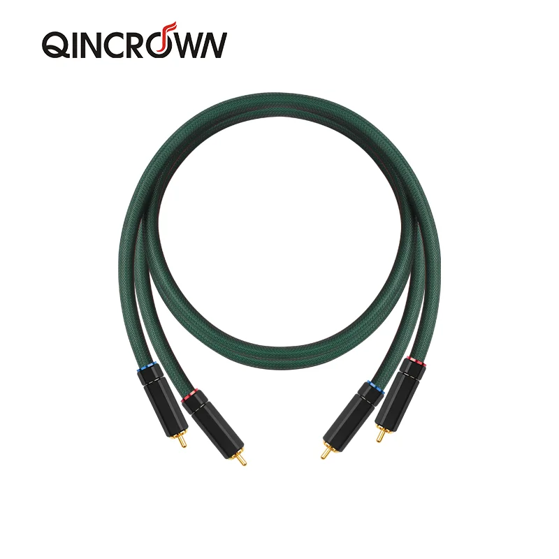 Fever Grade McIntosh RCA  Audio Cable  4-core Pure Copper Silver Plated 2RCA to 2RCA Hifi Amplifier Signal Line