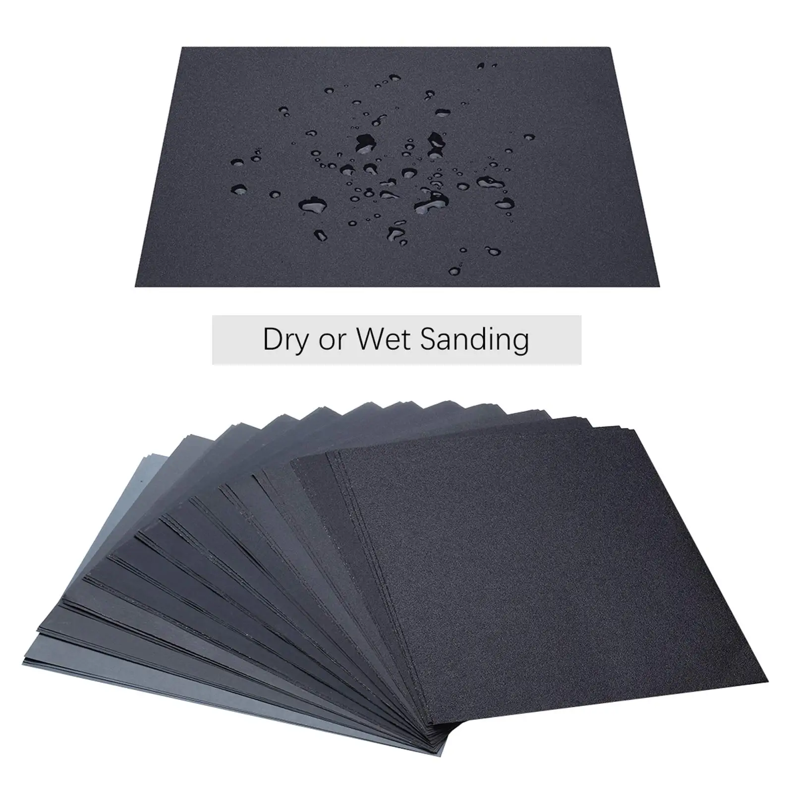 Sandpaper 150/180/600/1500/2000Grit Sanding Paper Water/Dry Abrasive SandPapers For Wood Metal Polishing Automotive