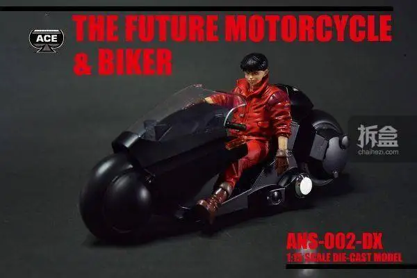 In Stock ACE TOYZ ANS-001 1/15 Scale Mini Akira Future Motorcycle Combat Vehicle Driver 8cm Male Soldier Action Figure Model