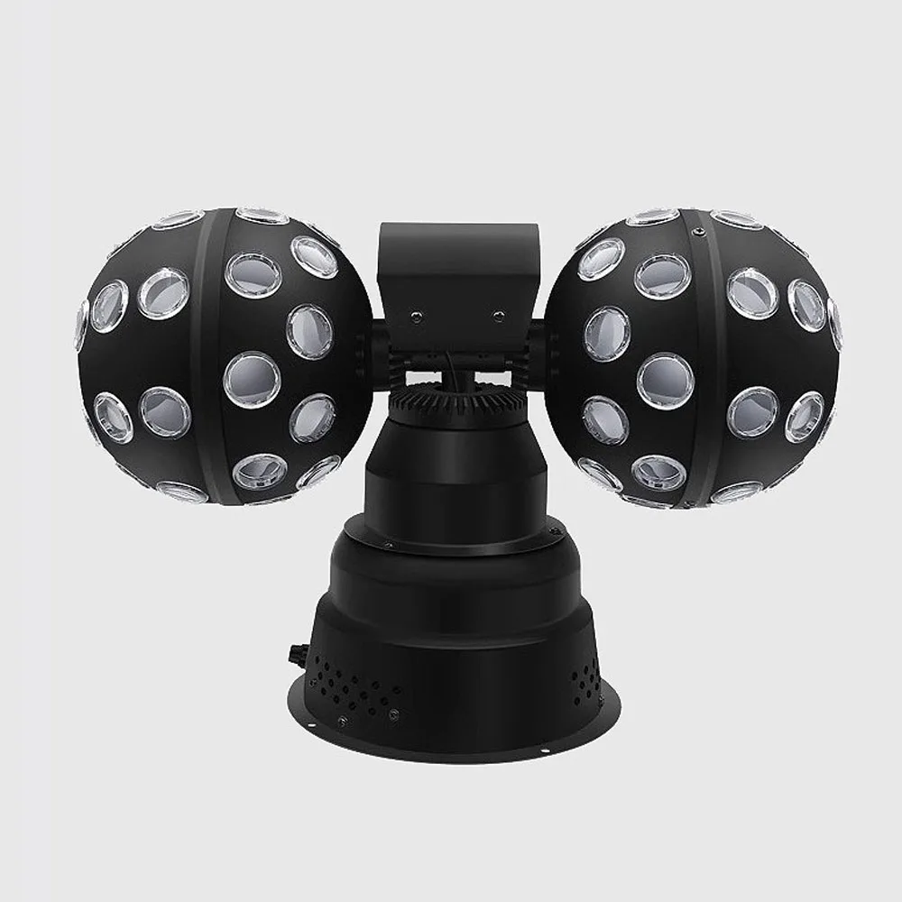 Moving Head Disco Double Ball Light Rotosphere LED Ball Beam RGBWAUV Centerpiece Light Party Rotate Strobe for Nightclub Bar DJ view 4