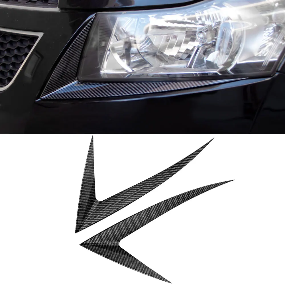 

Car Head Light Trim Cover for Chevrolet Cruze Sedan Hatchback 2009 - 2014 2Pcs Front Lamp Decoration Sticker Styling Accessories