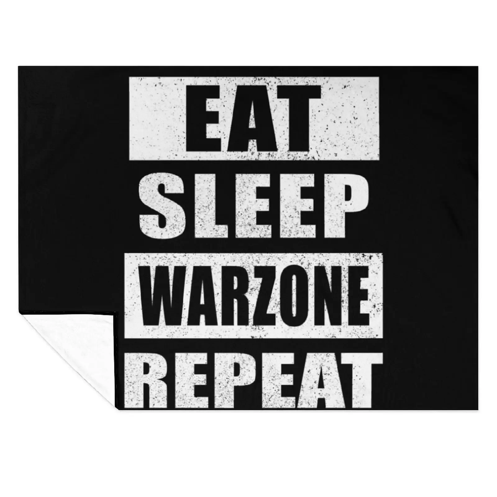 

Eat Sleep Warzone Repeat Throw Blanket Decoratives Warm Vintage Travel Blankets