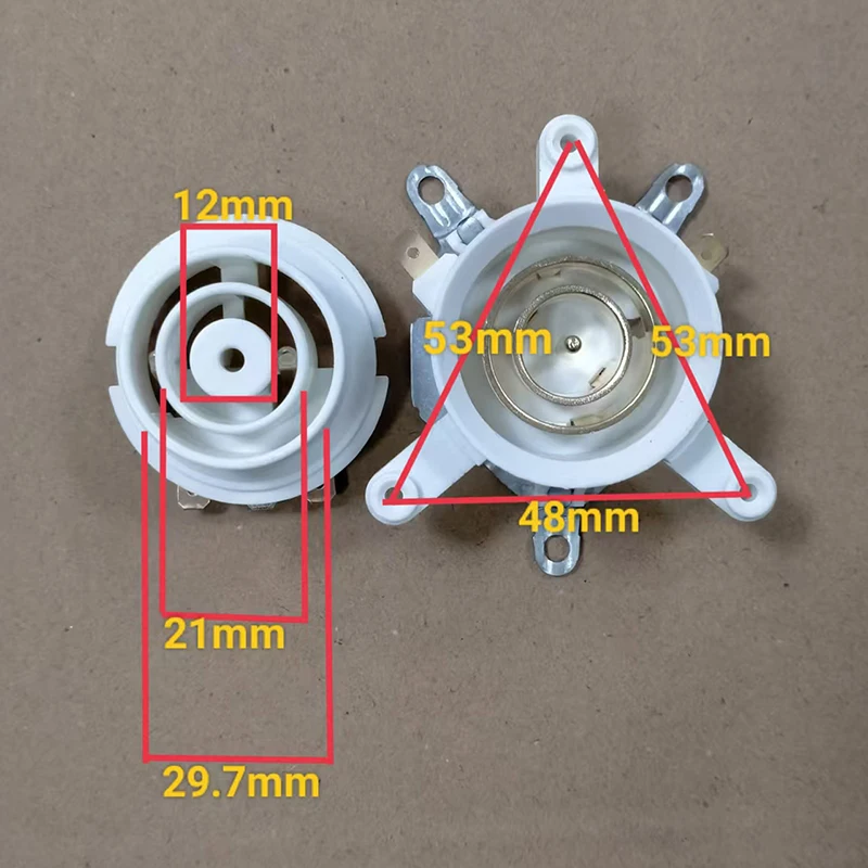 Juego de 2 interruptores de Control de temperatura del termostato de Base de Hervidor eléctrico conector acoplador enchufes accesorios de Hervidor eléctrico