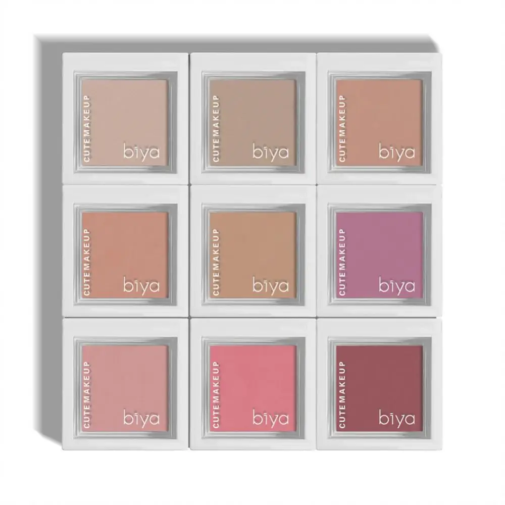 Paleta macia de blush matte, bronzeadores de maquiagem facial, matiz natural, 1 a 4pcs, 8 cores