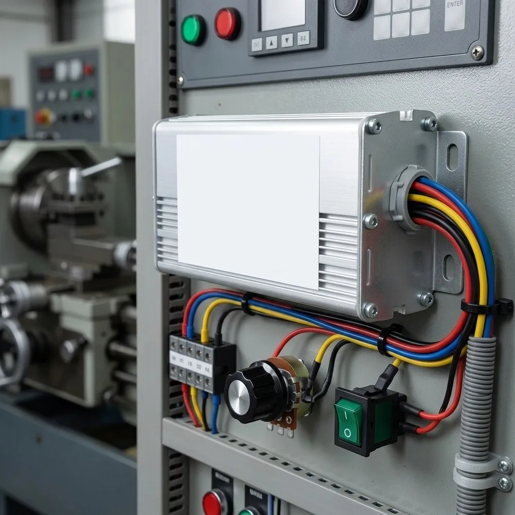 70A DC Motor Controller 10-60V Input Voltage Range with Potentiometer Adjustment and Built-in Overcurrent Protection