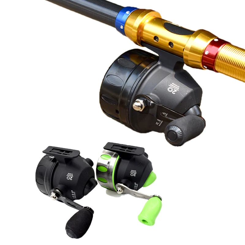 JG35 Genuine Double Fish Fortress Fishing Reel Black/Green Speed Ratio 4.3:1 Metal Fishing Reel Outdoor Hunting Fishing Artifact