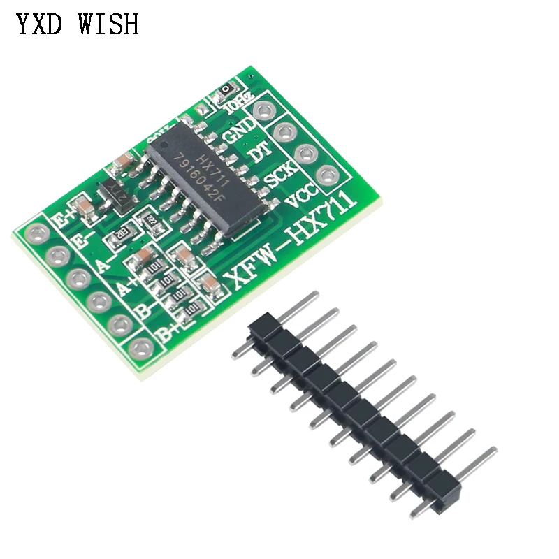 100pcs HX711 Weighing Sensor Module AD Weight Pressure Sensor Mini Standard Dual-Channel Dedicated 24-bit Precision Module