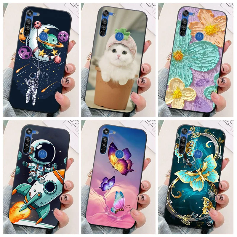 

For MOTOROLA MOTO G8 Plus Phone Case astronaut Silicone Back Cover For MOTO G8 Power Lite Play One Macro Funda Coque Protector