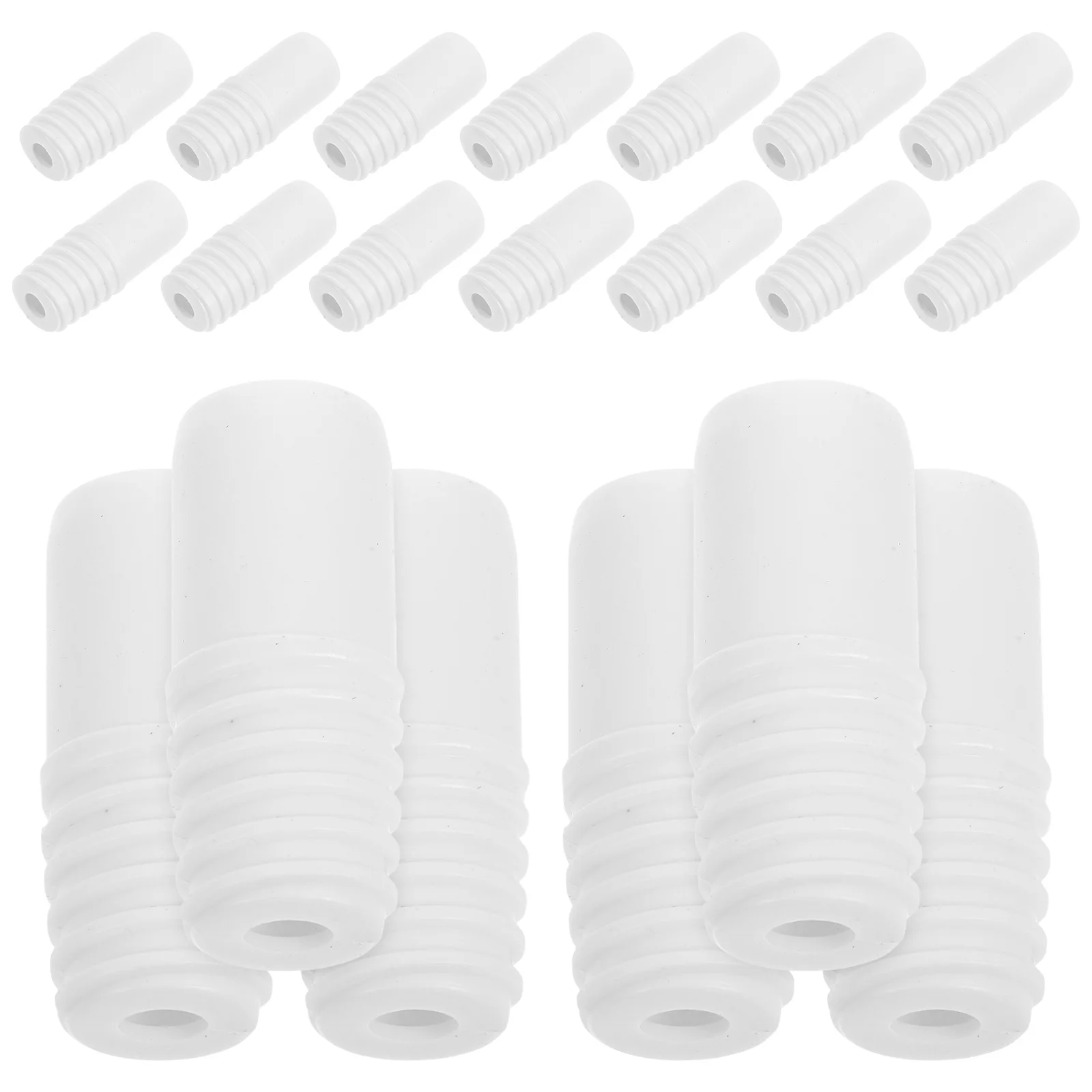 

20 Pcs Threaded Accessories for Mop Pole Broom Handle Tip Replacement Plastic Home Cleaning Tools Reliable Long Term Use Floor