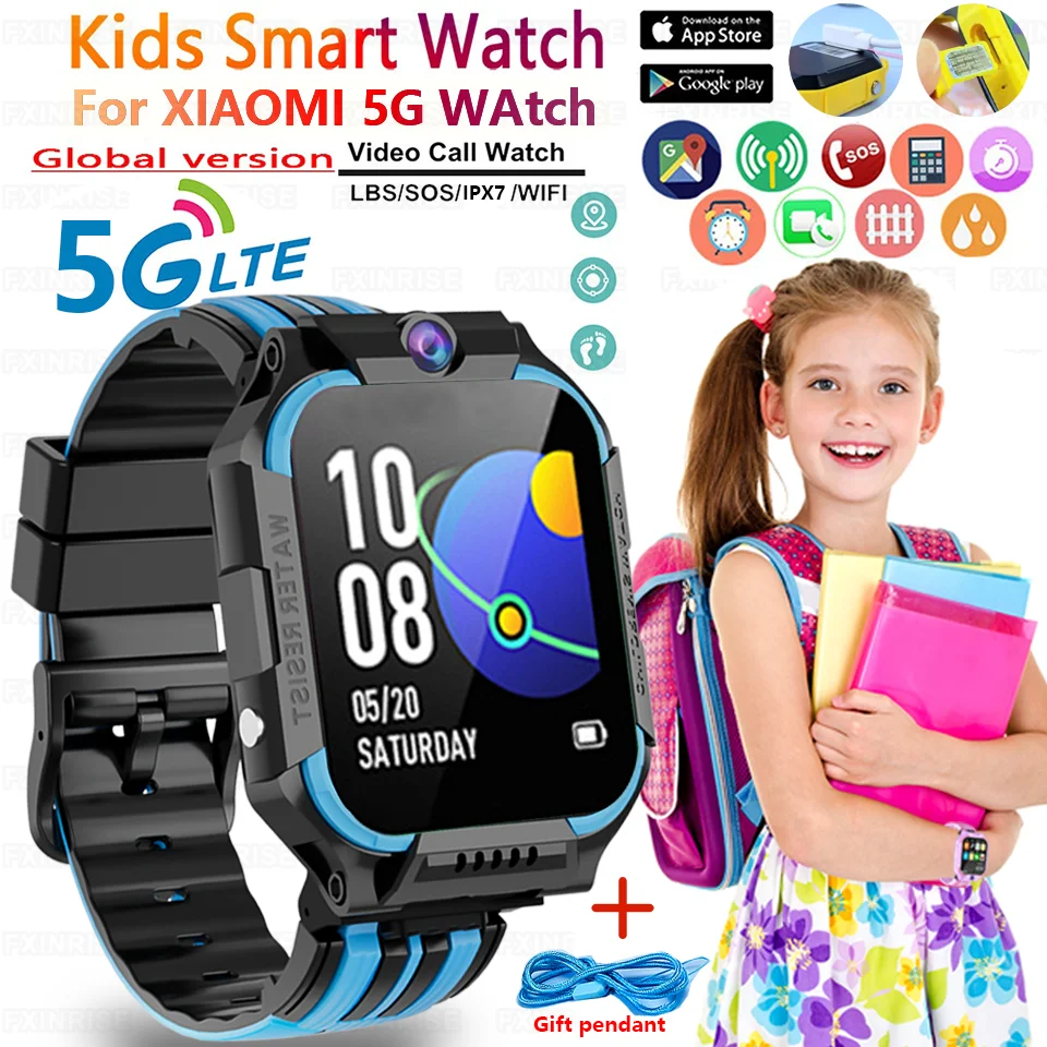 5G SmartWatch Kids GPS WIFI Video Call SOS Child Smartwatch Camera Monitor Tracker Location Phone Watch Boys Girls Gifts 2025New