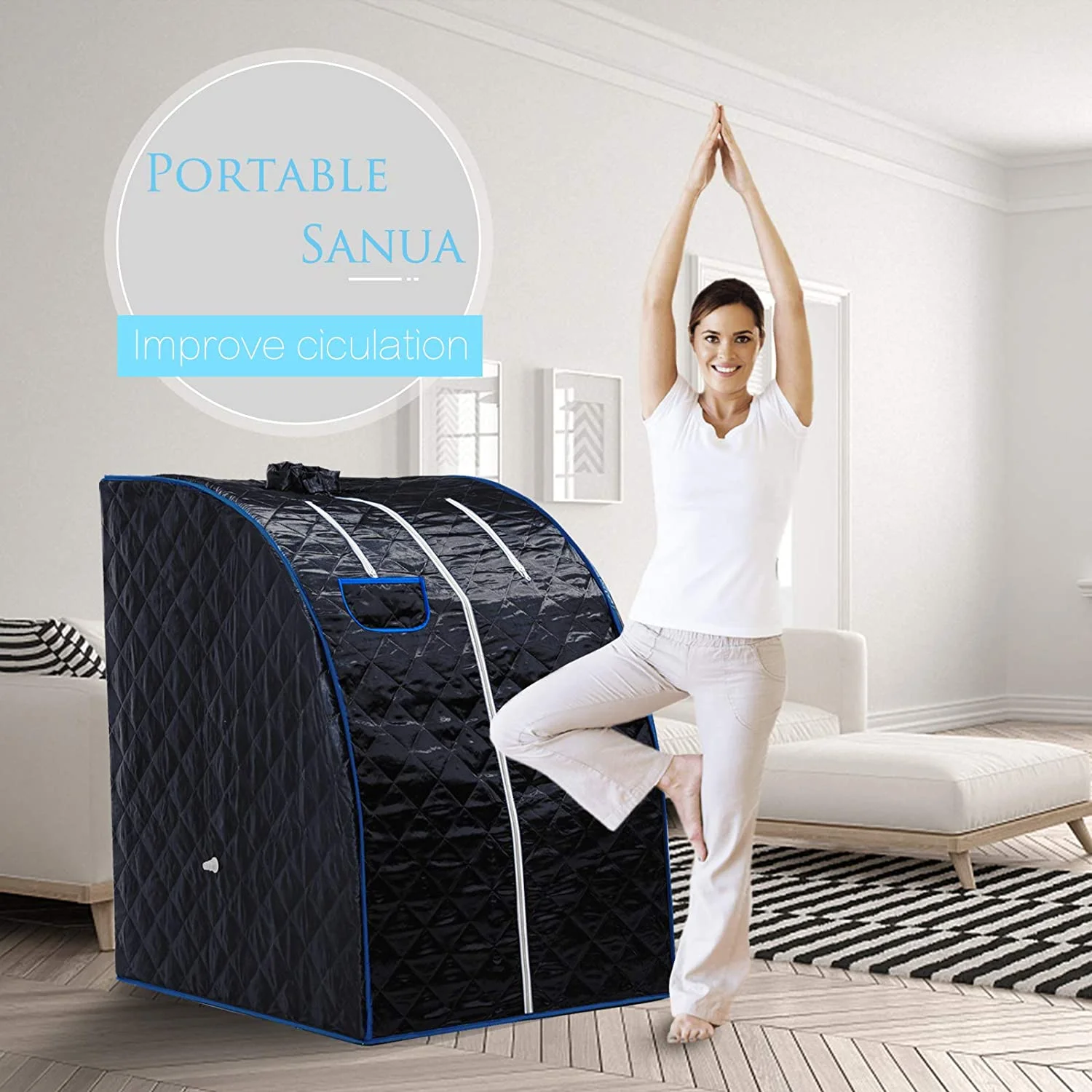 Mini barraca de sauna portátil dobrável para uso doméstico de corpo inteiro pessoal com vapor úmido personalizado