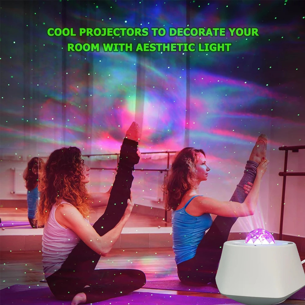 

Remote Control Laser Sky Space Diamond Projector Lamp Adjustable Color Night Light，Bedroom Decoration Ambient Lighting
