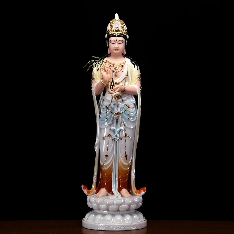 48CM Large Buddhism High grade figure Goddess Guan yin GOD Avalokitesvara buddha Asia HOME shrine Prosperity statue