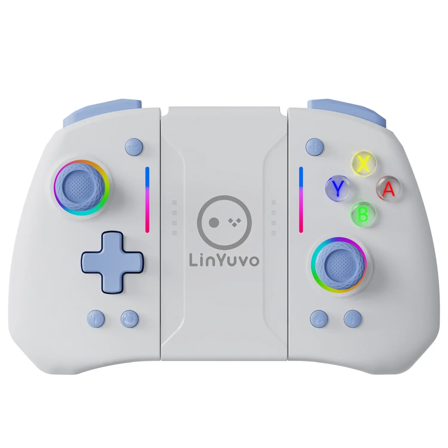 LinYuvo KS42 Meteor Light Wireless Joy-pad with 8 Color RGB Lights for Switch/Lite/OLED, with Programmable,,Turbo & Vibration