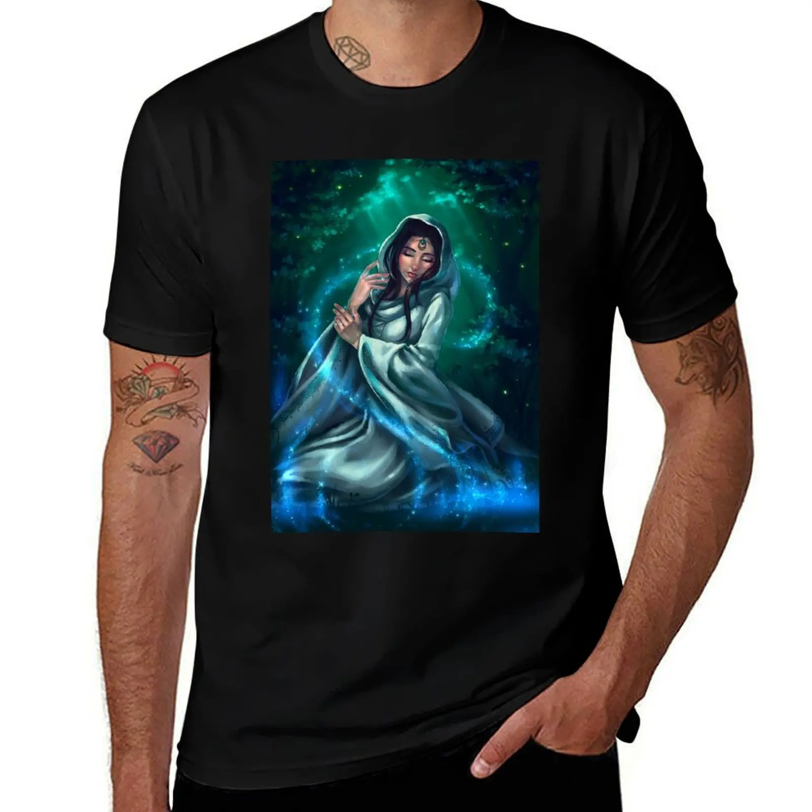 Priestess of Light T-Shirt Breathable Gym Short Sleeve T-Shirt