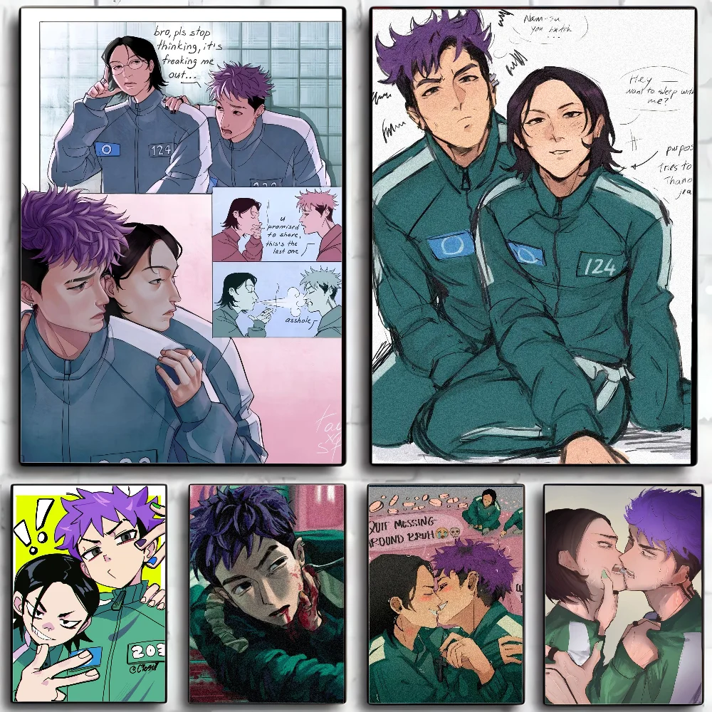 T-Thanos X Nams G-Gyu Thanosxnamgyus ملصق HD الملصقات غرفة المنزل مقهى فن الديكور طلاء جدران صورة