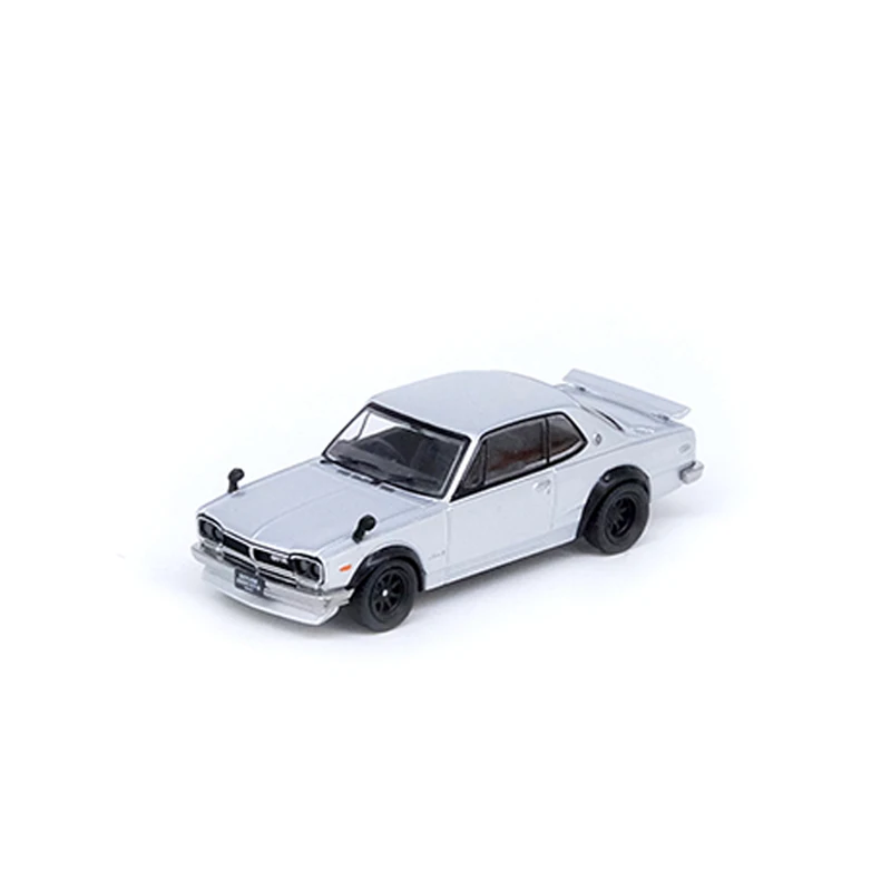 INNO 1:64 Model Car Skyline 2000 GT-R Alloy Die-Cast Vehicle - Silver