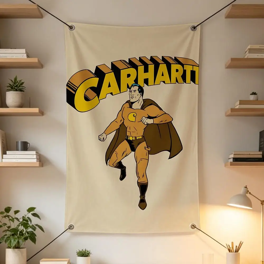 Banderas de la marca C-Carhartt, decoraciones para exteriores, bares musicales, interiores del hogar, decoraciones para patios y jardines.