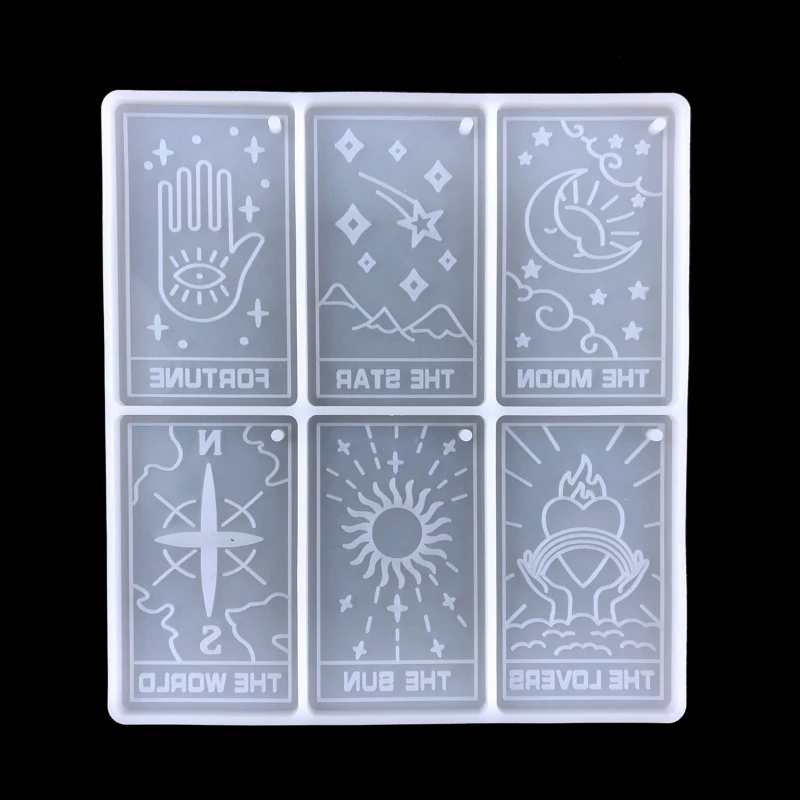 

Tarot Card Resin Mold Tarot Divination Silicone Epoxy Molds for Casting DIY Tarot Cards Crafts Earrings Pendant Dropship