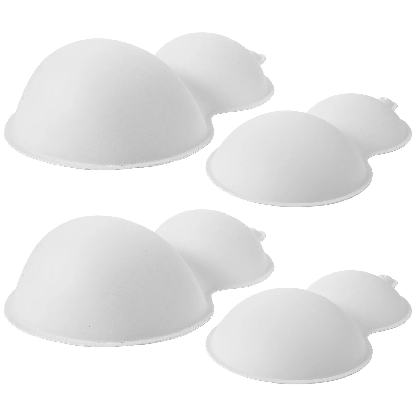 

4 Pcs DIY Face Masks Large White Paper Gourd Crafts for Kids Adults Party Decoration Hand Painted Supplies