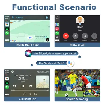 適用於賓士E-ClassW213(2016-2020)NTG 5.5的無線Apple CarPlay Android Auto,支援AirPlay、Mirror Link和CarPlay功能 8 最佳銷售 賓士W213安卓 - №6