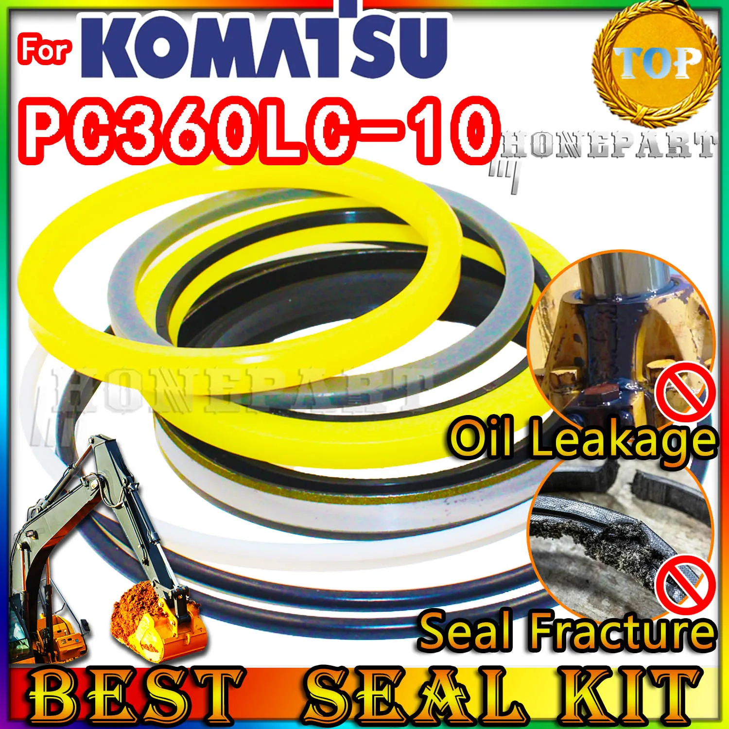 

ДЛЯ KOMATSU PC360LC-10 Ремкомплект сальника Экскаватор PC360LC 10-доказательный центральный поворотный пилотный регулятор Ножка инжектора PPC-погрузчик