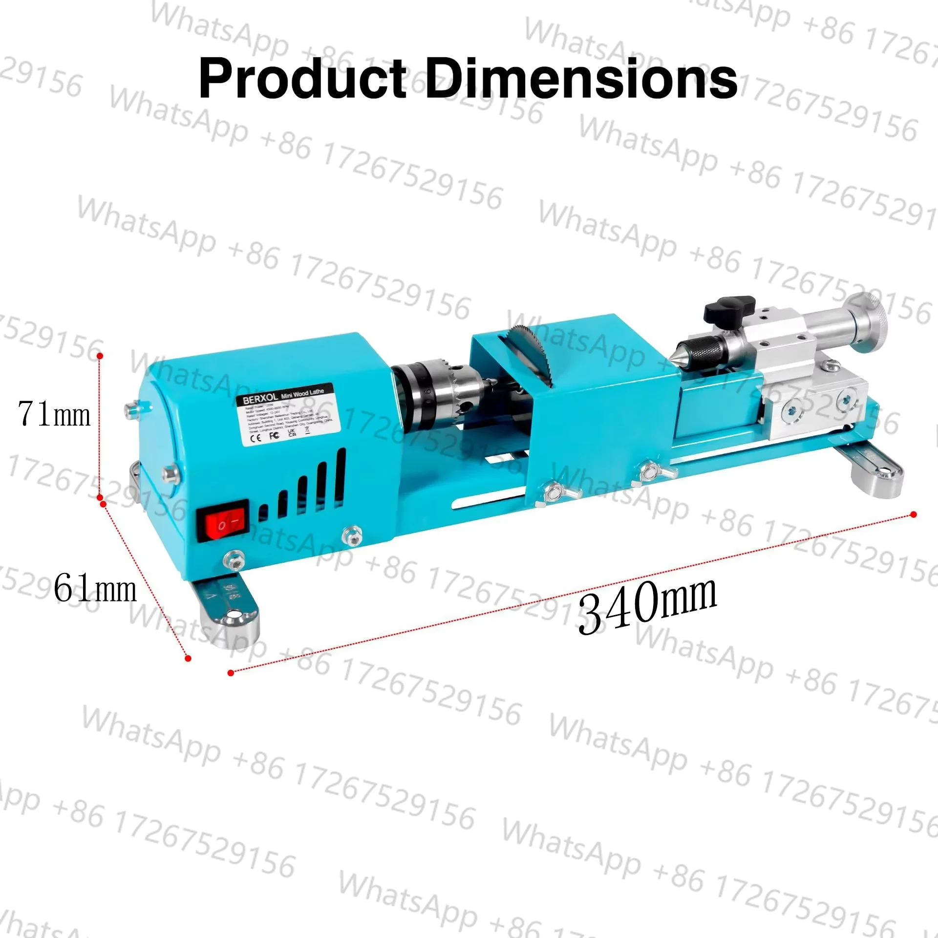 Applicable to New Electric Wood Mini Lathe Machine - Beads Grinding Polishing Beading Woodturning Lathe for Craft And DIY Projec