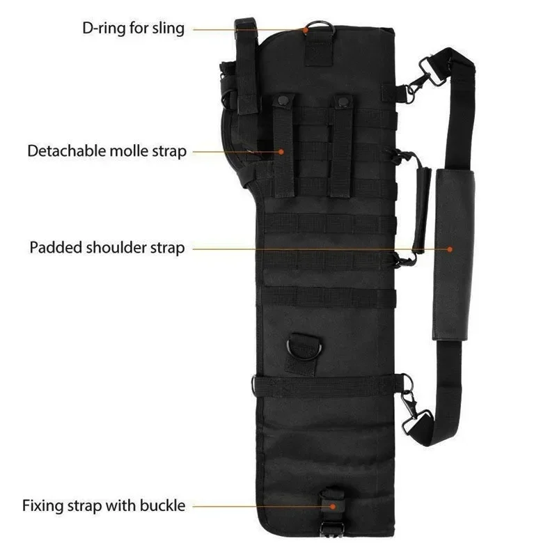 Tactical Bag Outdoor Rifle Shotgun Holster M4 AK Case Molle Nylon Arms Hunting Airsoft Holder Paintball Gun Bags view 3