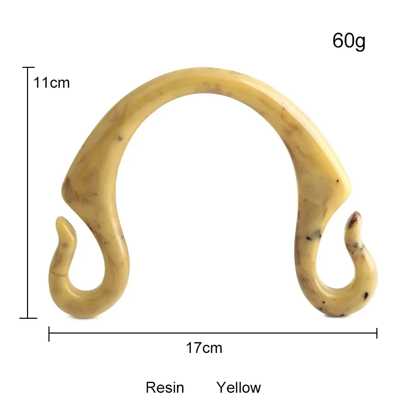 مقابض حقائب من الراتينج والاكريليك على شكل أوميجا للنساء ، محفظة ديكور حقيبة يد ، حقيبة يد كلاسيكية ذاتية الصنع ، إكسسوارات صنع بديلة ، 2 * *