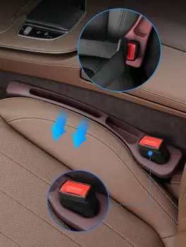 2ks výplň mezery autosedačky, provedení s dvojitým slotem, doplňky do interiéru vozu, úložný box na telefon a klíče, podložka do slotu v autě, výplně mezer sedadla 10 nejlepší prodej Výplň mezery sedadla BMW - №8