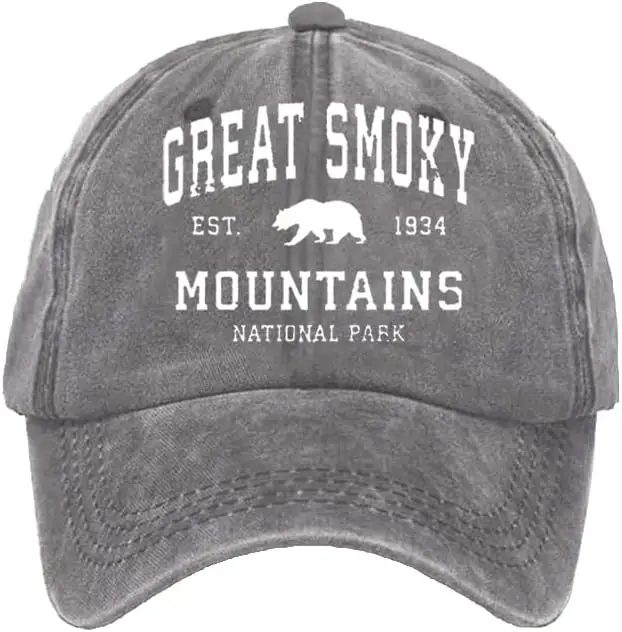 스모키 마운틴 국립공원 모자, 국립공원 야구 모자를 보호하세요