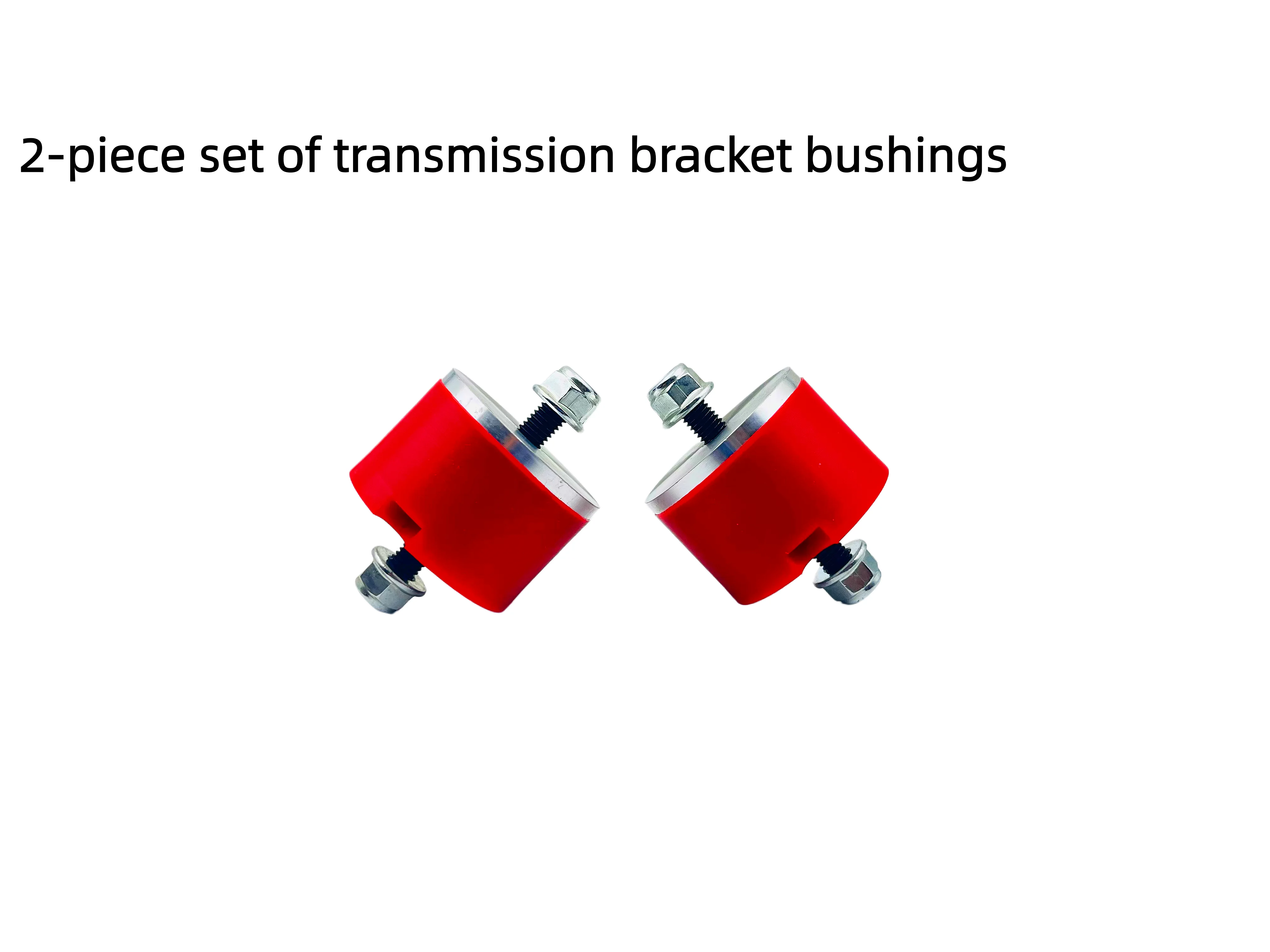 2-Piece Set For BMW E36 E46 Compact Z3 Z4 Inline 6Cyl Red Polyurethane Transmission Bracket Bushings Transmission Fixed Bushing