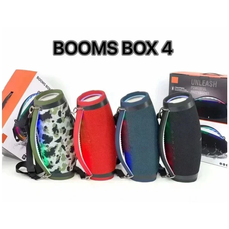 

Мощный BOOMSBOX 4, 100 Вт, беспроводной Bluetooth-динамик высокой мощности, RGB-подсветка, музыкальный центр для вечеринок, портативный домашний кинотеатр, тяжелые басы TWS