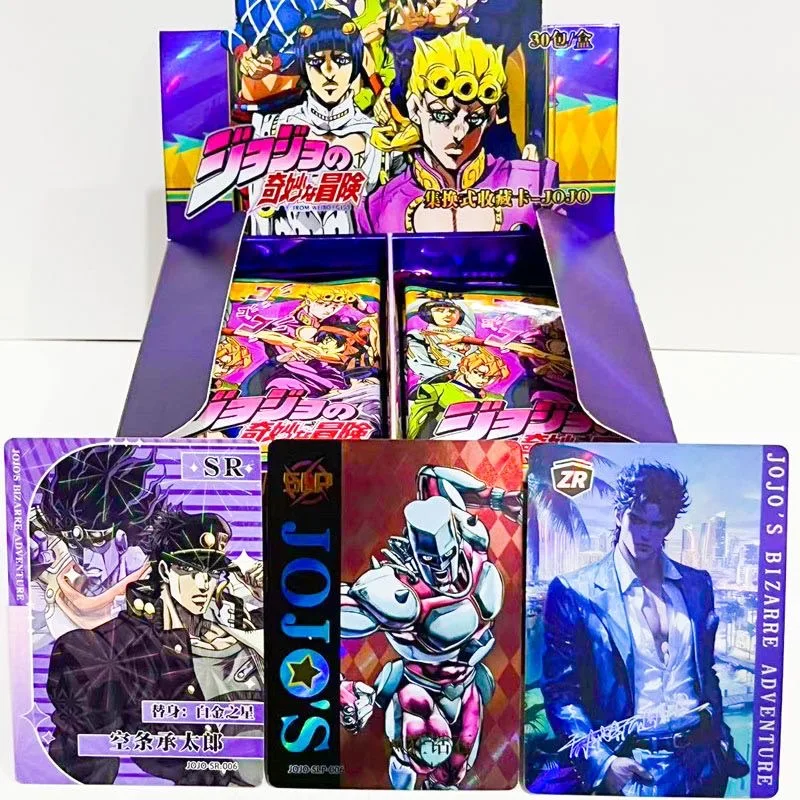 Original box  Anime JoJo Bizarre Adventure Jojo Cards Characters Collection Cards Hobby Game Collectibles for Children Gifts