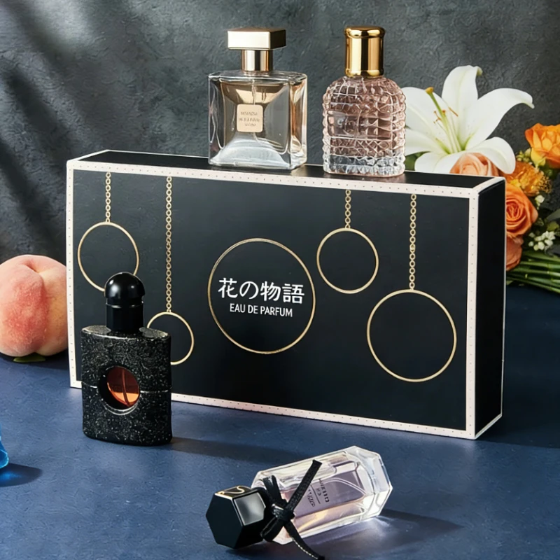 

105ml Women’s Perfume Gift Set of 4 Fresh Floral and Woody Long Lasting Fragrances Total Perfect Gift for Daily Use or Travel