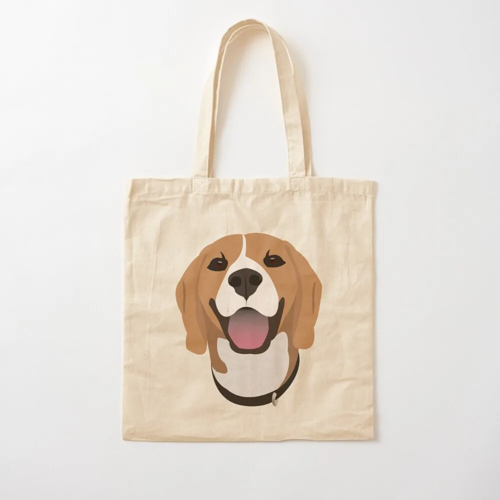 

Happy Beagle Dog Tote Bag Women's shopper Canvas Canvas bag Canvas Tote Bag