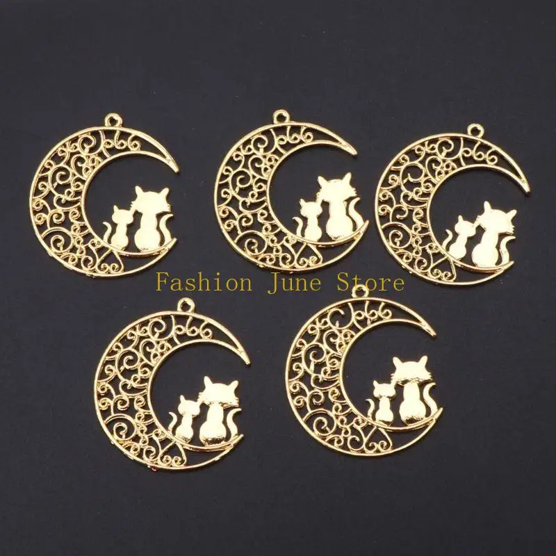 N5KA Silicon -Epoxidformen für Mond für Katzenrahmen Gussspielzeug herstellen Handwerksvorräte