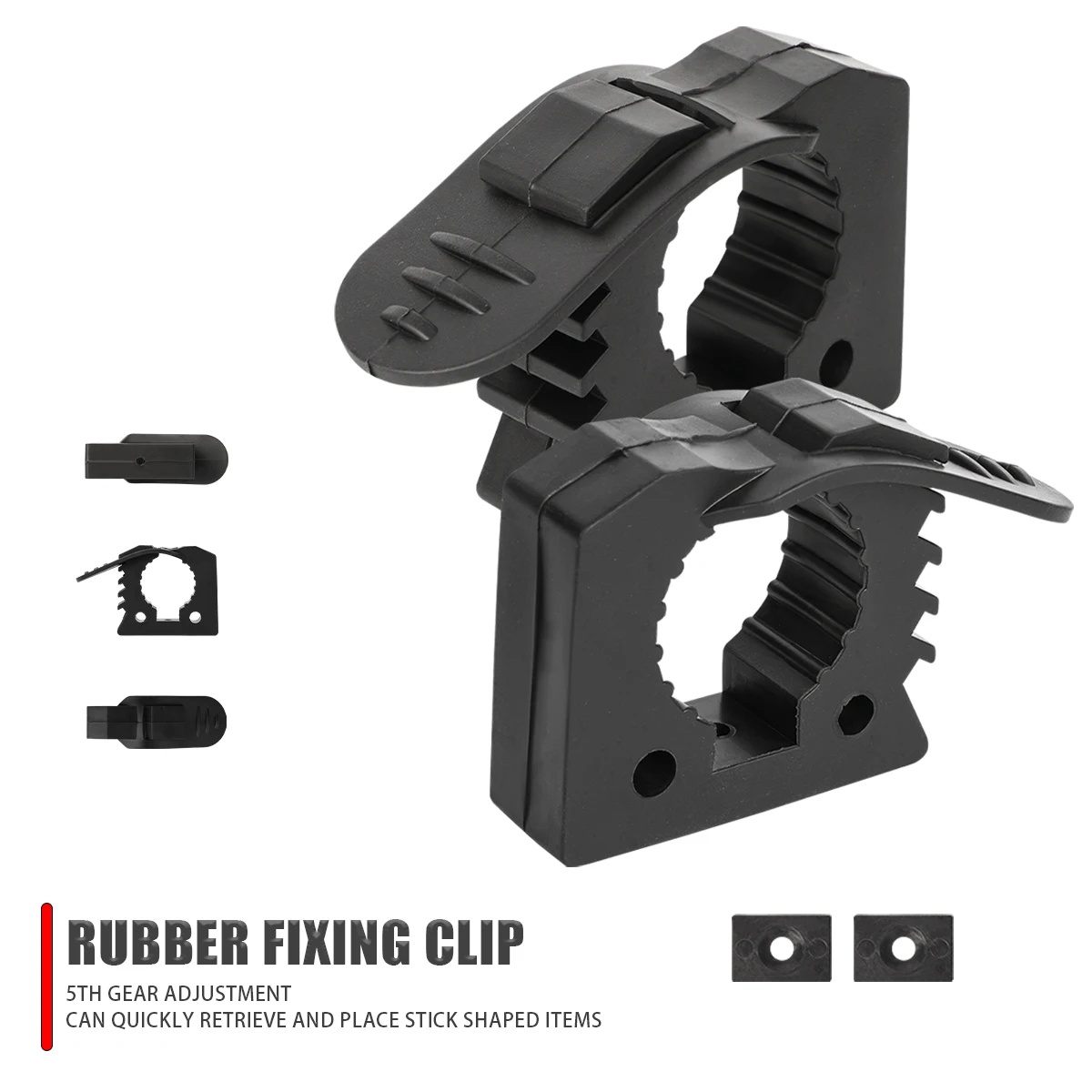 Quick-Release Clamp Mount Rubber Clamp Grip Tool Equipment for Off-road UTV ATV Van Truck Boat Train Home Motorcycle Accessories