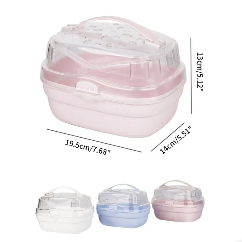 KX4B PTABLE PET TRAVEL CARRIRATE HAMSTRES CASE-UDORK