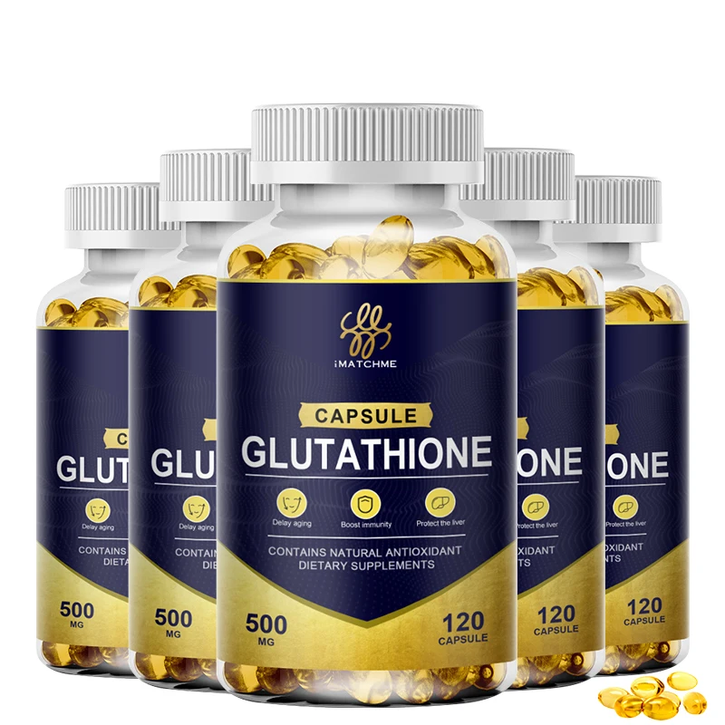 

iMATCHME Glutathione Capsules for Whitening Skin, Antioxidant, Detox, Immune System Skin Beauty, Liver Health Support Supplement