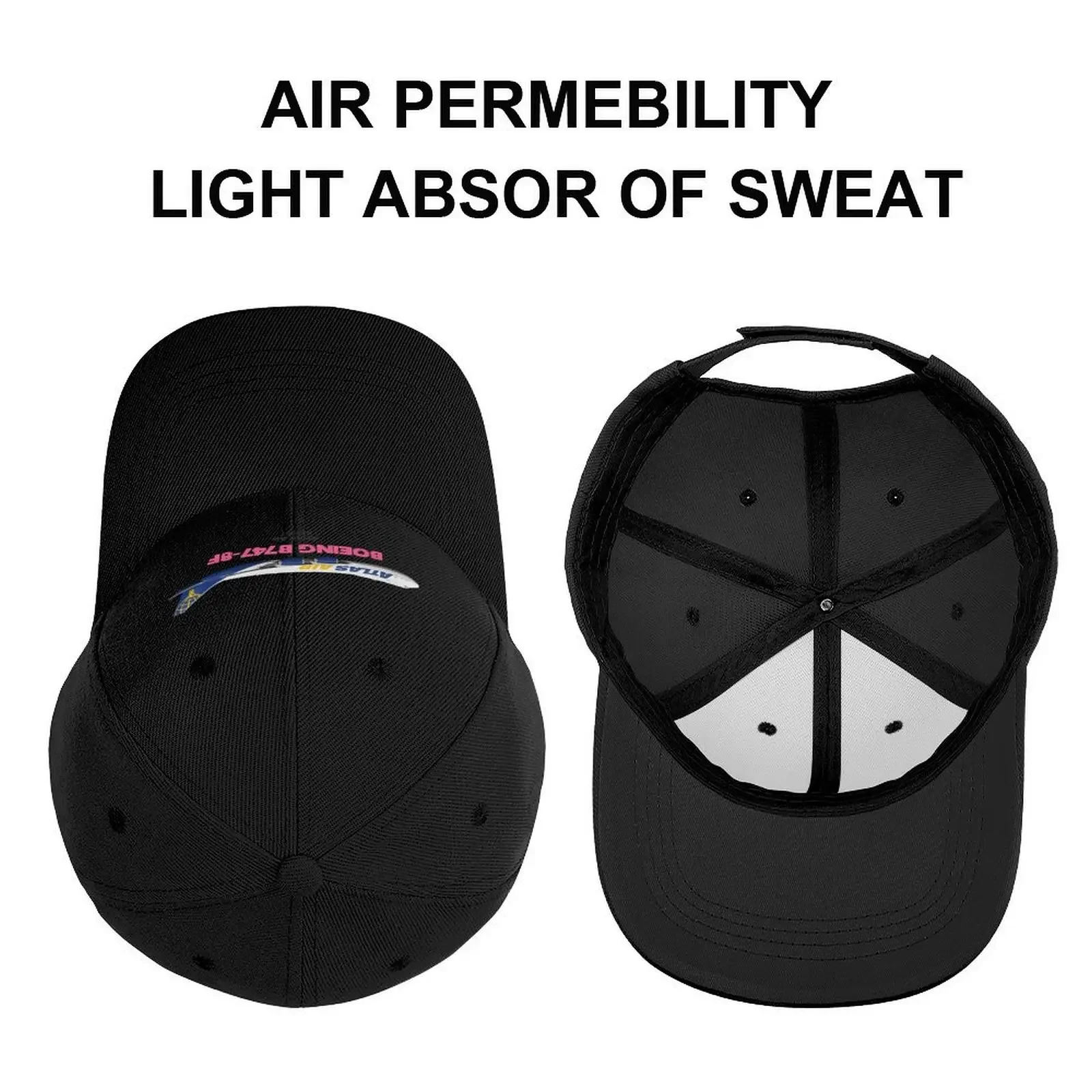 Boeing B747-8F - Atlas AirCap Baseball Cap Mountaineering Hat Baseball Cap For Women 2024 Men's image 3