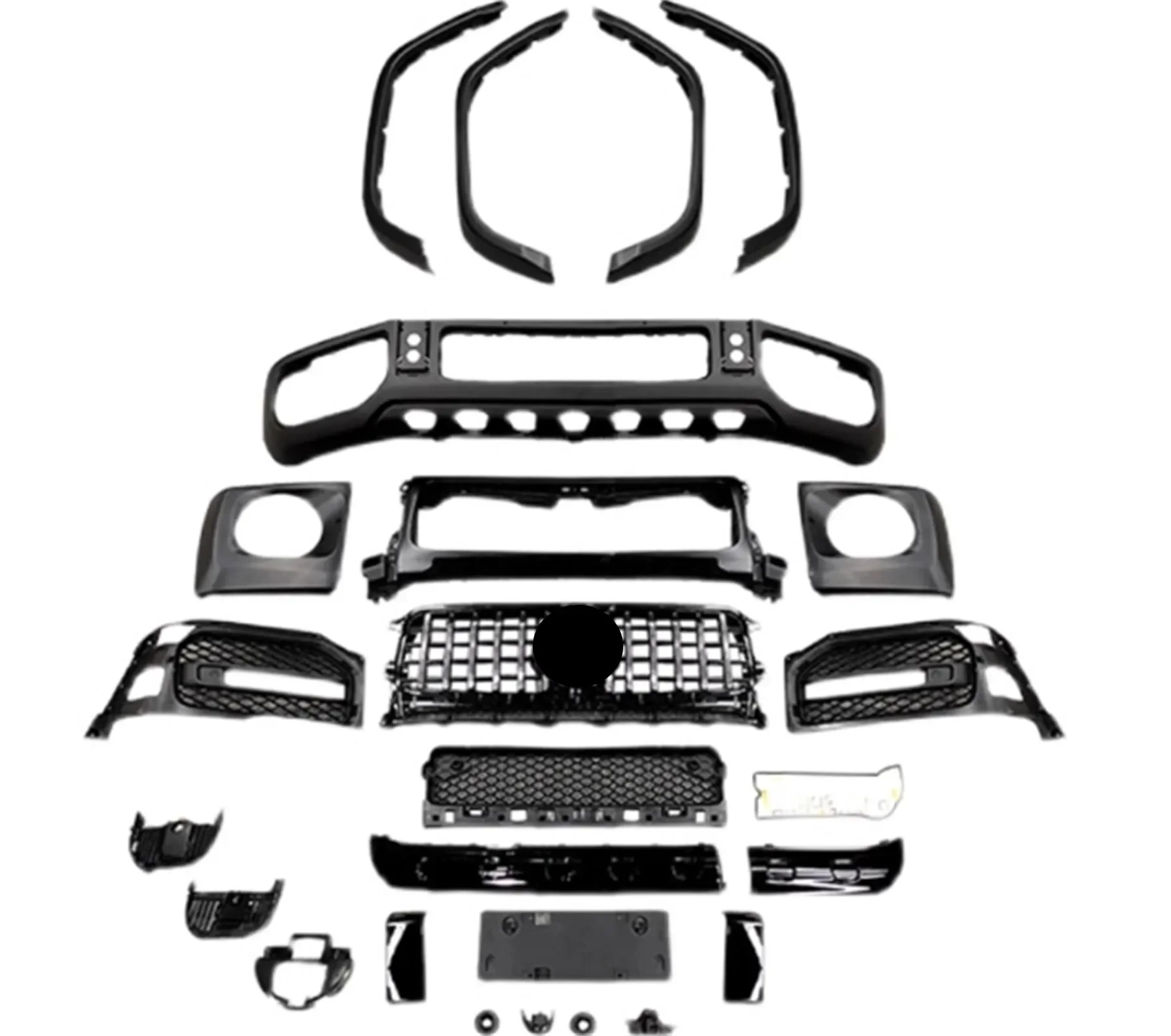 

Car Front Bumper surround Body kit for Mercedes Benz W464 G500 G550 G350 modified G63 Wheel eyebrow Grille