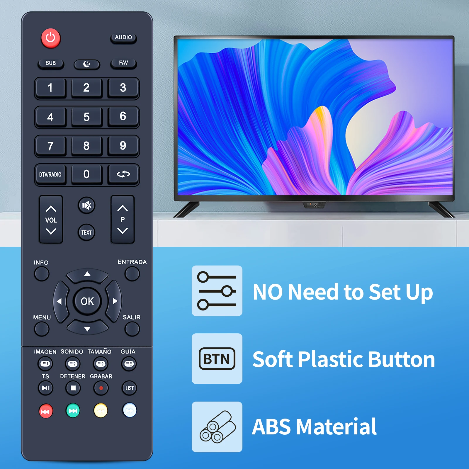 جهاز التحكم عن بعد لأنظمة TD K24DLM8HS K32DLM7H K40DLM7F K49DLM8U 4K التلفزيون الذكي